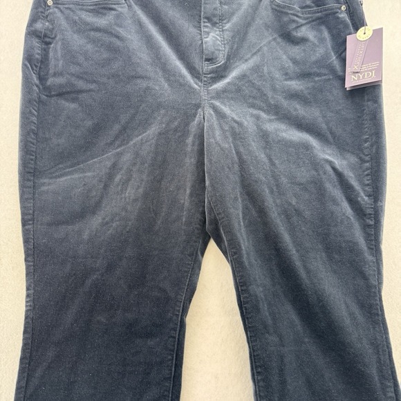 NYDJ Sheri Slim Oxford‎ Navy Women's 20W NWT Lift And Tuck Business Casual - Picture 3 of 13